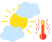 sunce oblaci veoma toplo vreme