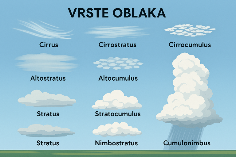 vrste oblaka slike